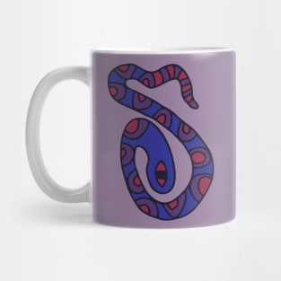 MYSTERIOUS SNAKE Spotted Purple Blue Red Reptile from my Cabinet of Curiosities - UnBlink Studio by Jackie Tahara Mug